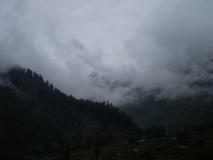 Naran valley view after heavy rain